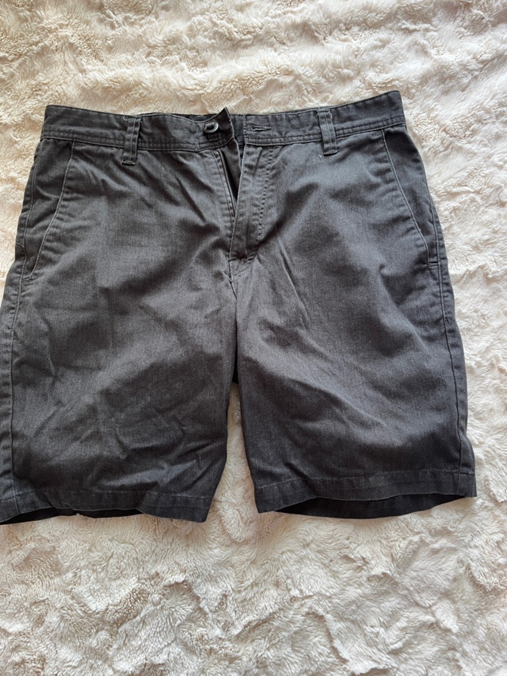 Volcom Men's Charcoal Flat Front Shorts